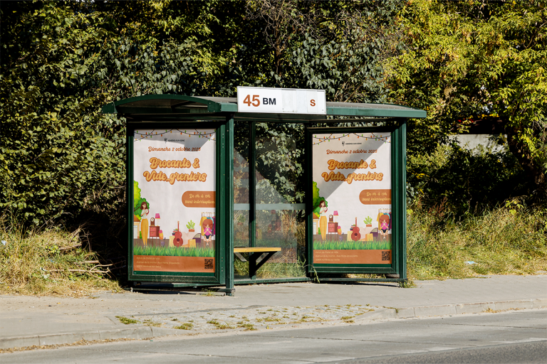 Affiche municipale -Brocante Asnières