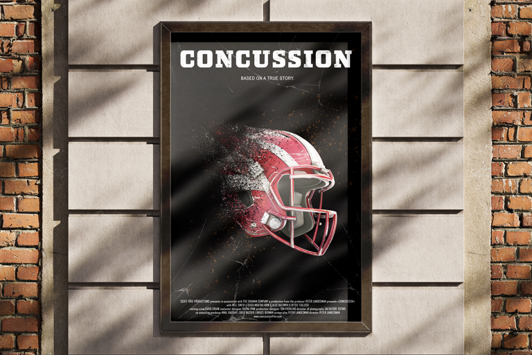 Affiche de cinéma - Concussion