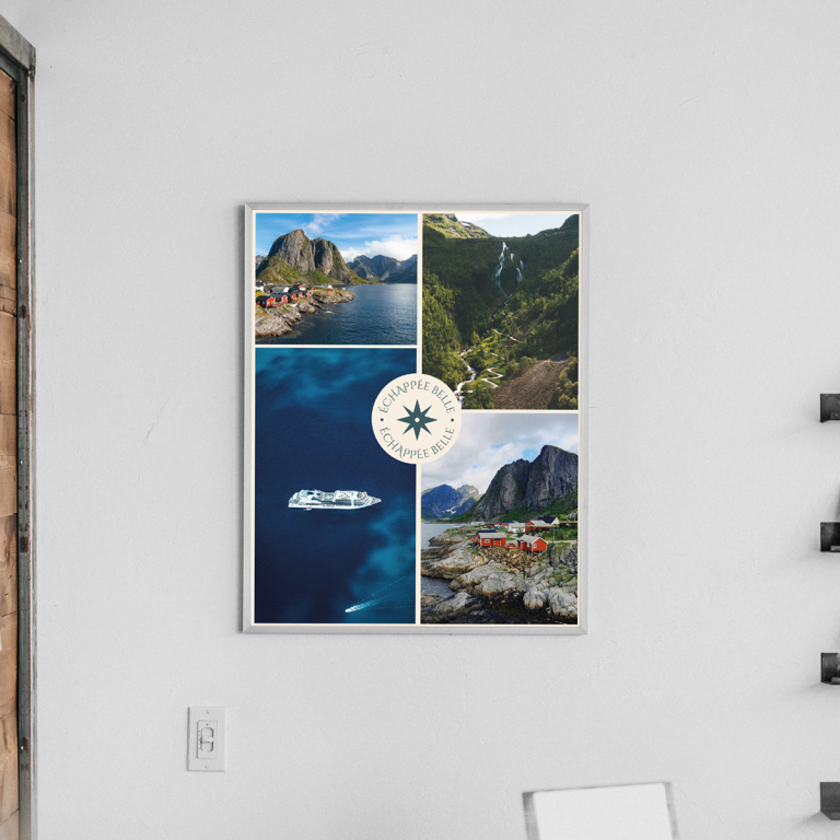 Identité visuelle organique et moderne pour une agence de voyages haut de gamme