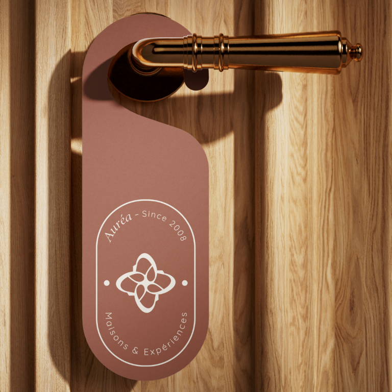 Identité visuelle organique et moderne pour un hôtel haut de gamme